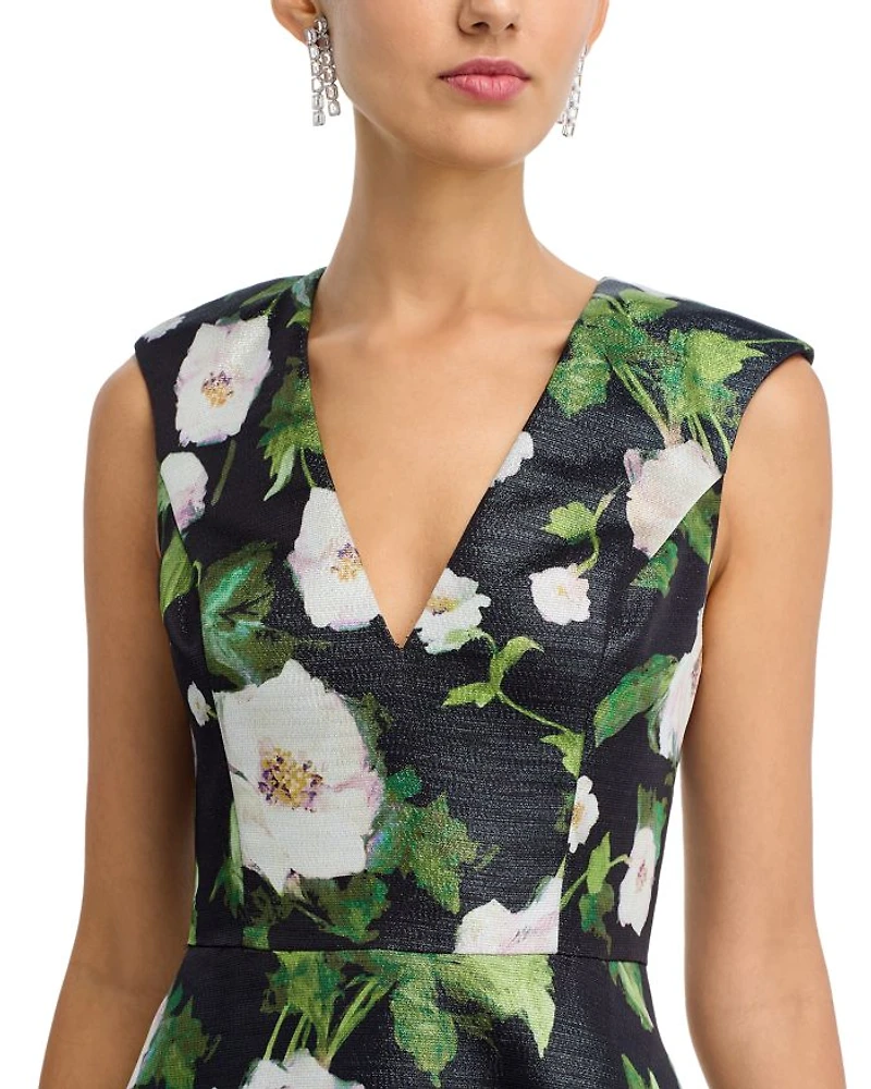 Printed Jacquard Ballgown