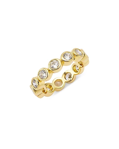Shashi Oval Solitaire Eternity Ring