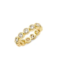 Shashi Oval Solitaire Eternity Ring