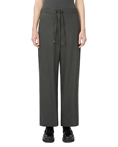 Max Mara Floria Wool Stretch Flannel Pants