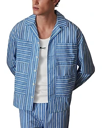 x CHÉ Fonta Regular Fit Striped Poplin Shirt