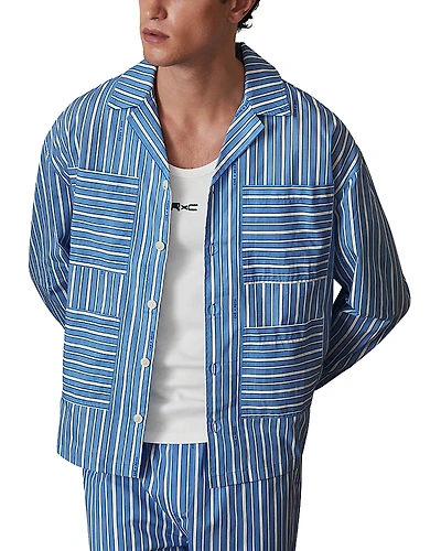 Reiss x CHE Fonta Regular Fit Striped Poplin Shirt