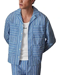 Reiss x CHE Fonta Regular Fit Striped Poplin Shirt