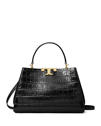 Eleanor Croc-Embossed Satchel