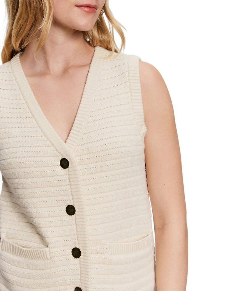 Textured Sweater Vest