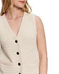 Textured Sweater Vest