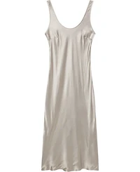 Women's Neutral Satin Slip Dress