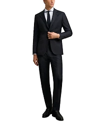 Reef Slim Fit Prince of Wales Check Wool Trousers