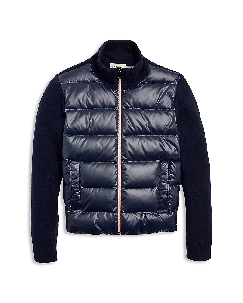 Moncler Unisex Down Cardigan - Big Kid