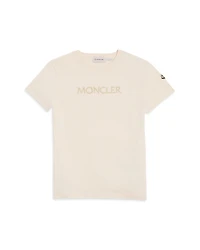 Moncler Girls' Embroidered Logo Cotton Tee - Big Kid