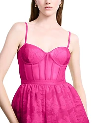 High Low Organza Tulle Gown