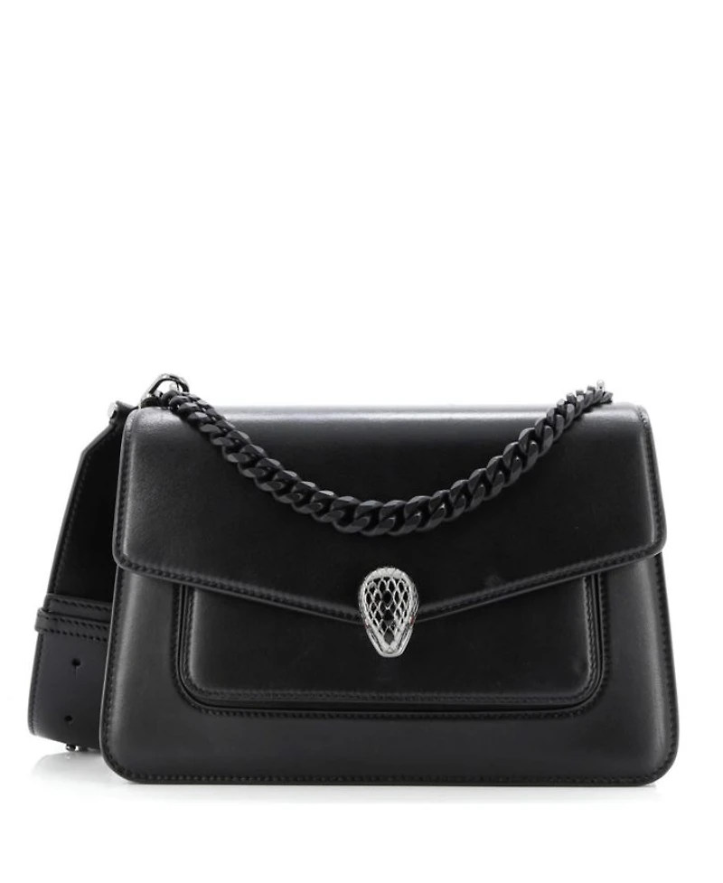 Serpenti Forever Maxi Chain Crossbody Bag Leather
