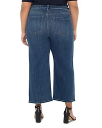 Stride High Rise Cropped Wide Leg Jeans Wabash