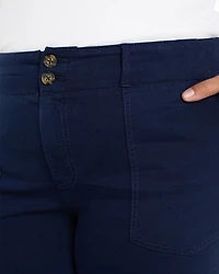 High Rise Wide Leg Jeans Navy Dusk