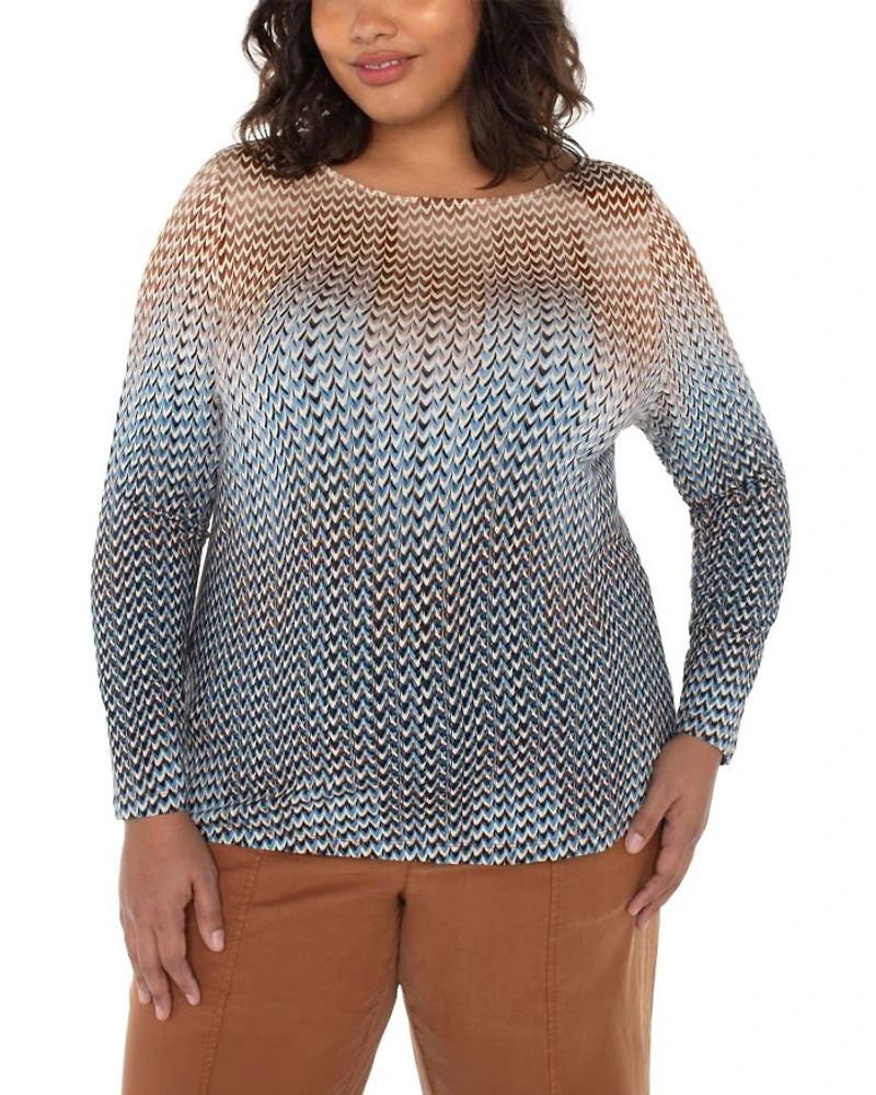 Ombré Print Top