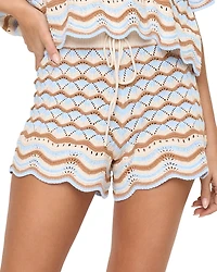 L*Space Sunchaser Scalloped Cover Up Shorts
