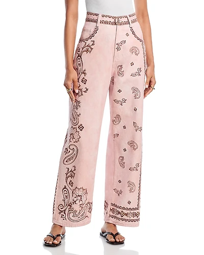 Alemais Akia High Rise Straight Jeans