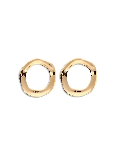 Open Circle Drop Earrings