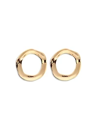 Open Circle Drop Earrings