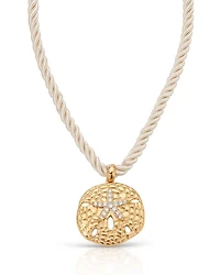 Sand Dollar Pendant Necklace, 32"