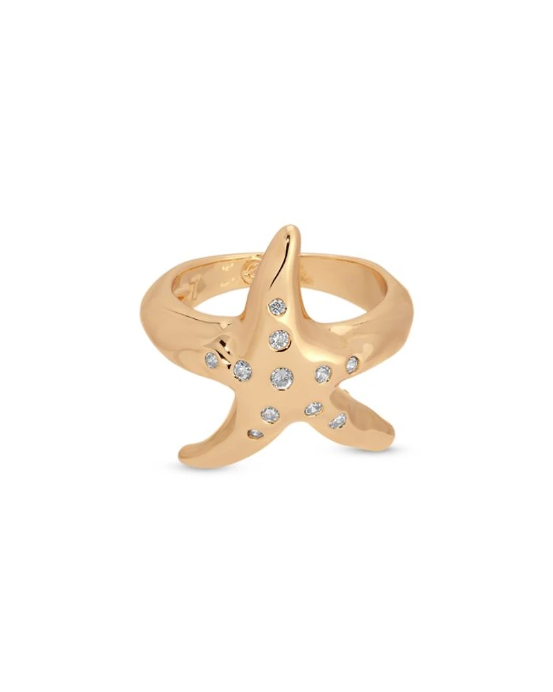 Pavé Starfish Luxe Ring