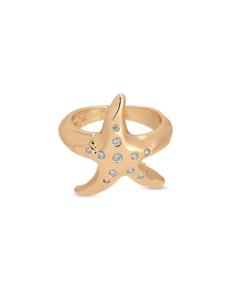 Ettika Pave Starfish Luxe Ring