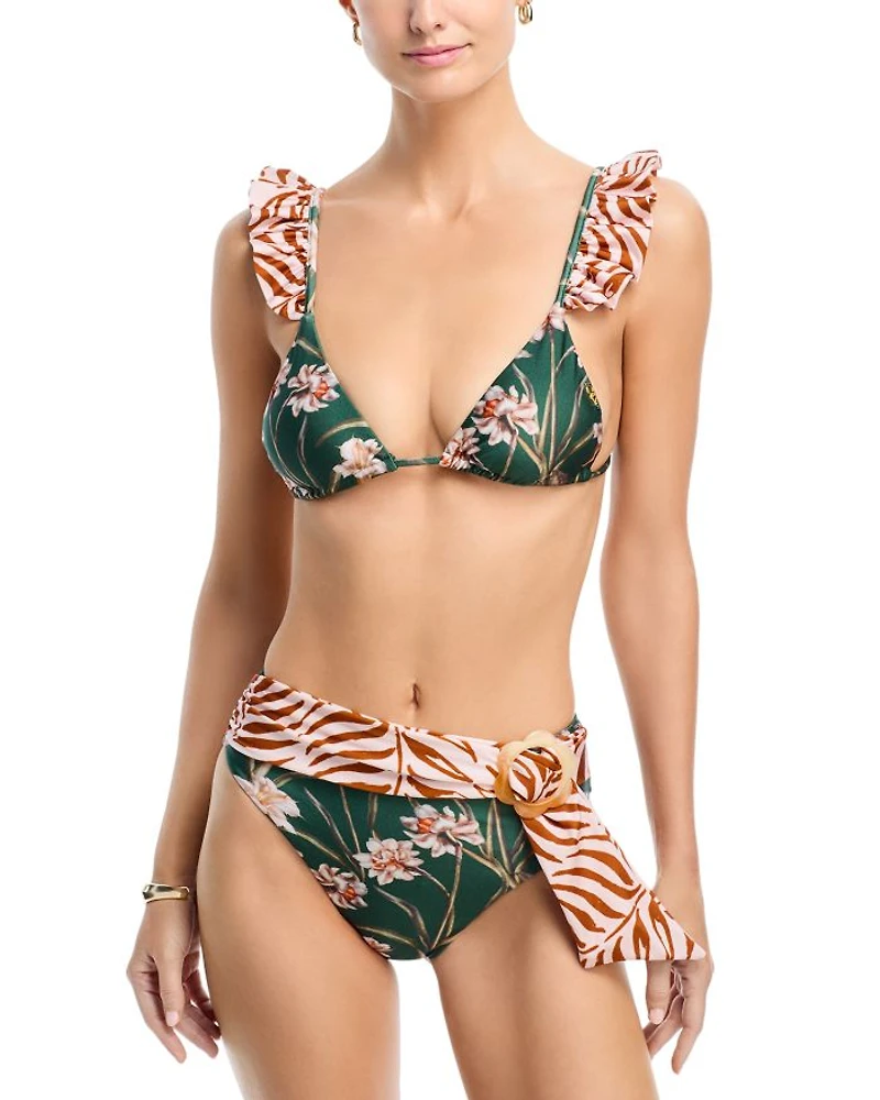 Botanic Retro High Waisted Bikini Bottom