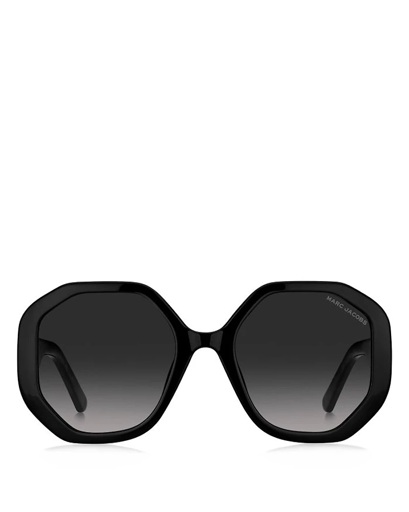 Round Geometrical Sunglasses, 53mm