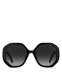 Round Geometrical Sunglasses, 53mm