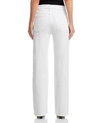 The Arrow High Rise Straight Jeans White