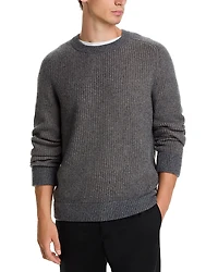 The Men's Store at Bloomingdale's Ribbed Crewneck Wool & Cashmere Sweater - Exclusive