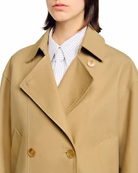 Short Oversized Trench Coat