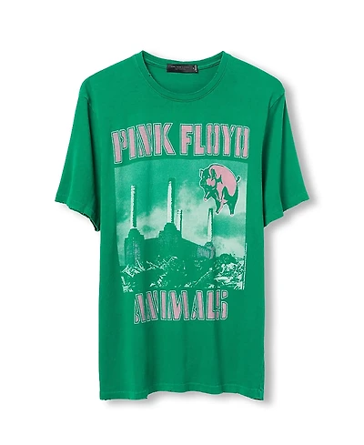 Junk Food Clothing Unisex Pink Floyd Animals Vintage Like Tee
