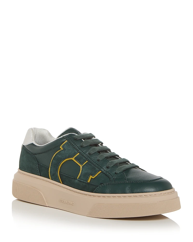 Ferragamo Men's Cassina Leather Sneakers