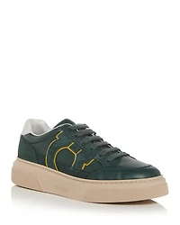 Ferragamo Men's Cassina Leather Sneakers