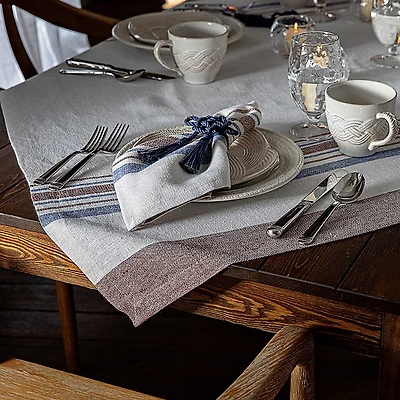 Juliska Danish Stripe Tablecloth, 52 Square