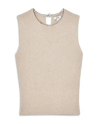 Necklace Trim Knit Top