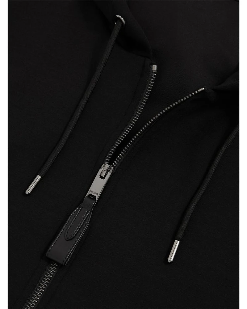 Malvern Interlock Zip Front Hoodie
