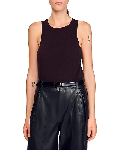 Sandro Wool Blend Crewneck Sweater