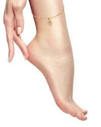 Blue Pavé Hamsa Hand Ankle Bracelet - Exclusive