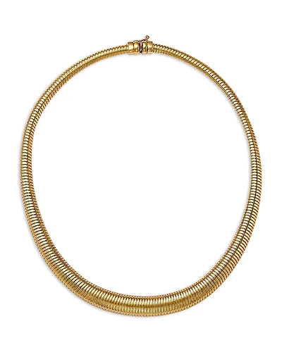 Bloomingdale's Fine Collection Graduated Tubogas Necklace
