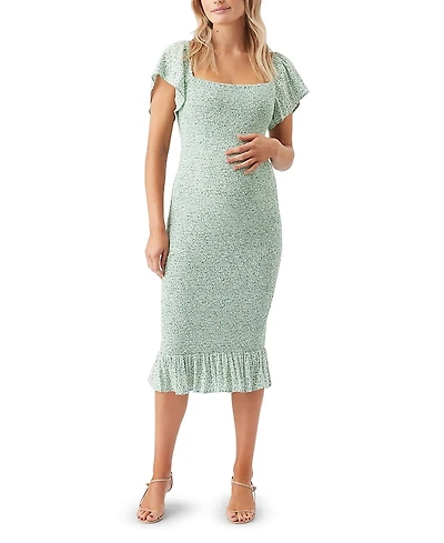 Ripe Maternity Selma Shirred Dress