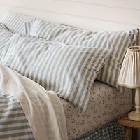 Pembroke Stripe Linen Blend Pillowcases, Standard