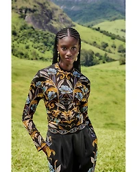 Snake Garden Jersey Top