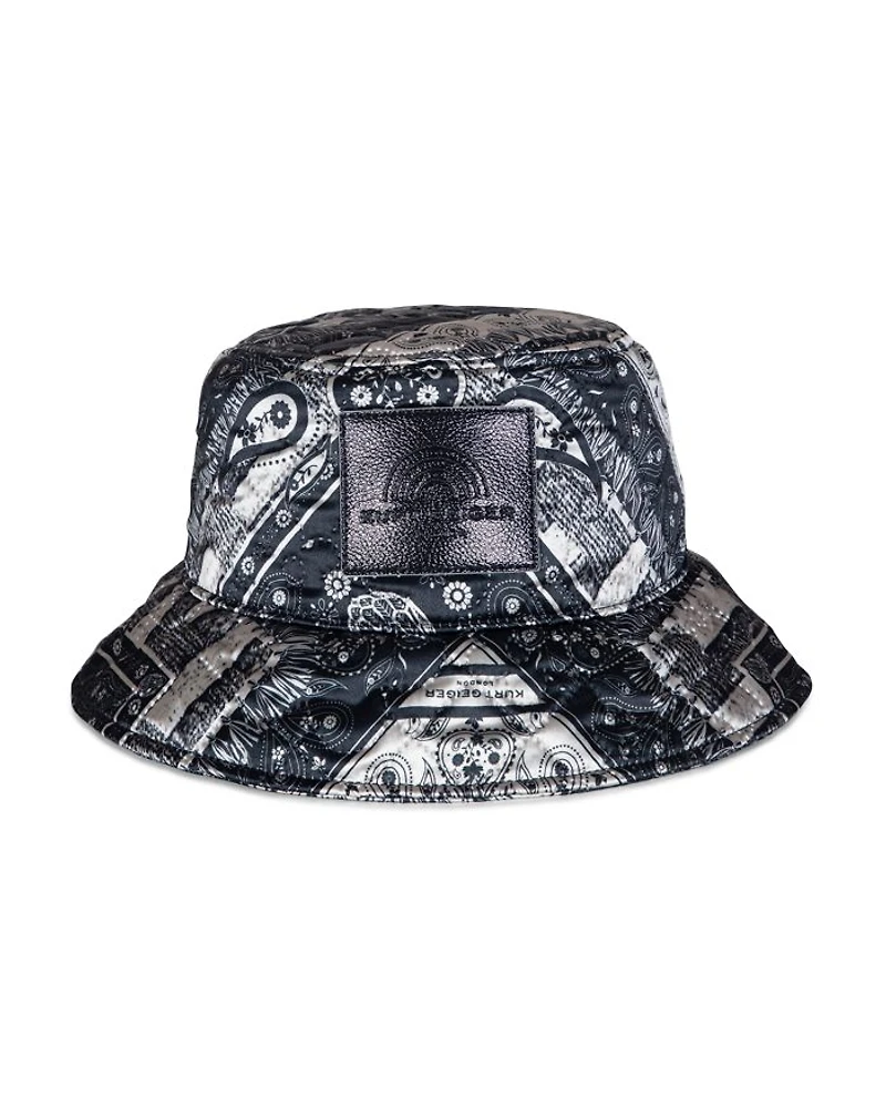 Bandana Print Quilted Bucket Hat