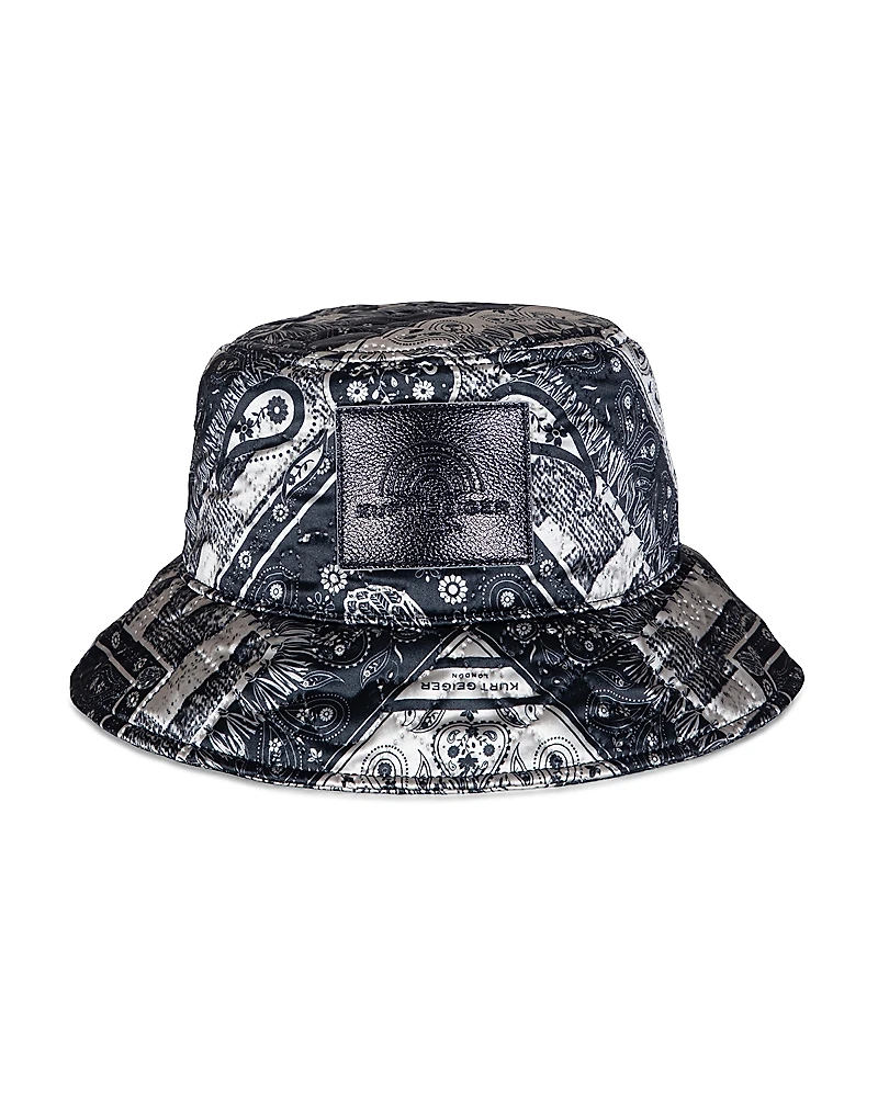 Kurt Geiger London Bandana Print Quilted Bucket Hat
