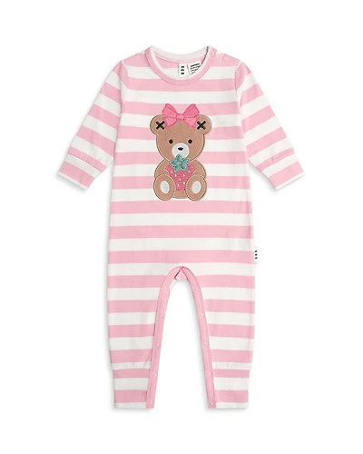 Huxbaby Girls' Strawberry Striped Romper - Baby