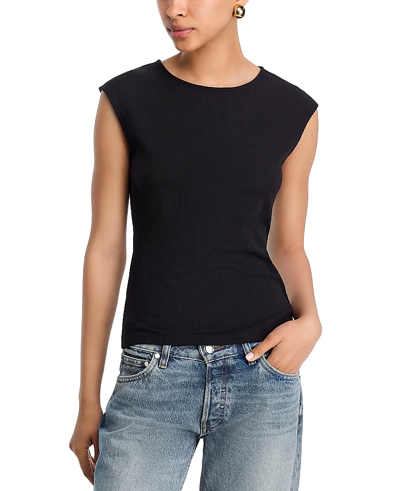 Aqua Ribbed Top - Exclusive