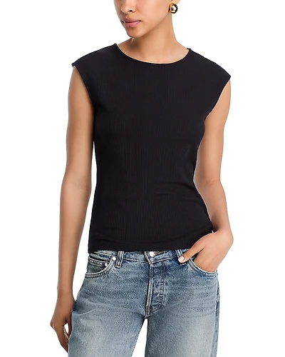 Aqua Ribbed Top - Exclusive