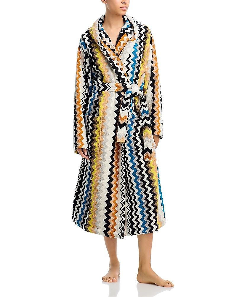 Missoni Best Hooded Cotton Terry Bathrobe